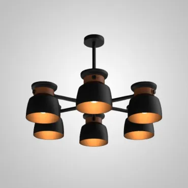 Люстра на штанге LOOP L6 Black