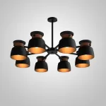 Люстра на штанге LOOP L8 Black от ImperiumLoft