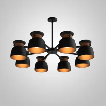 Люстра на штанге LOOP L8 Black