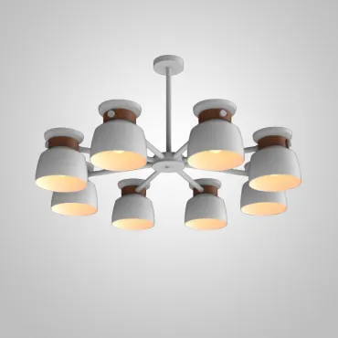 Люстра на штанге LOOP L8 White