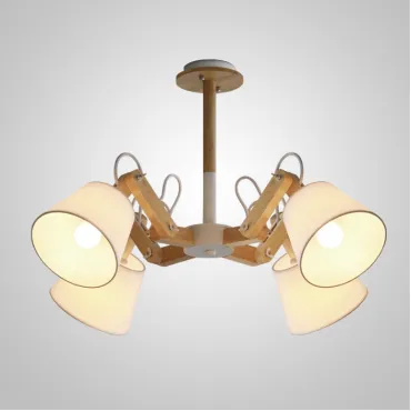 Люстра на штанге MECHANIC L4 White