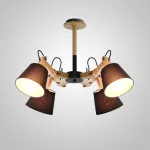 Люстра на штанге MECHANIC L4 Black от ImperiumLoft