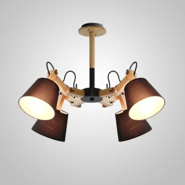 Люстра на штанге MECHANIC L4 Black