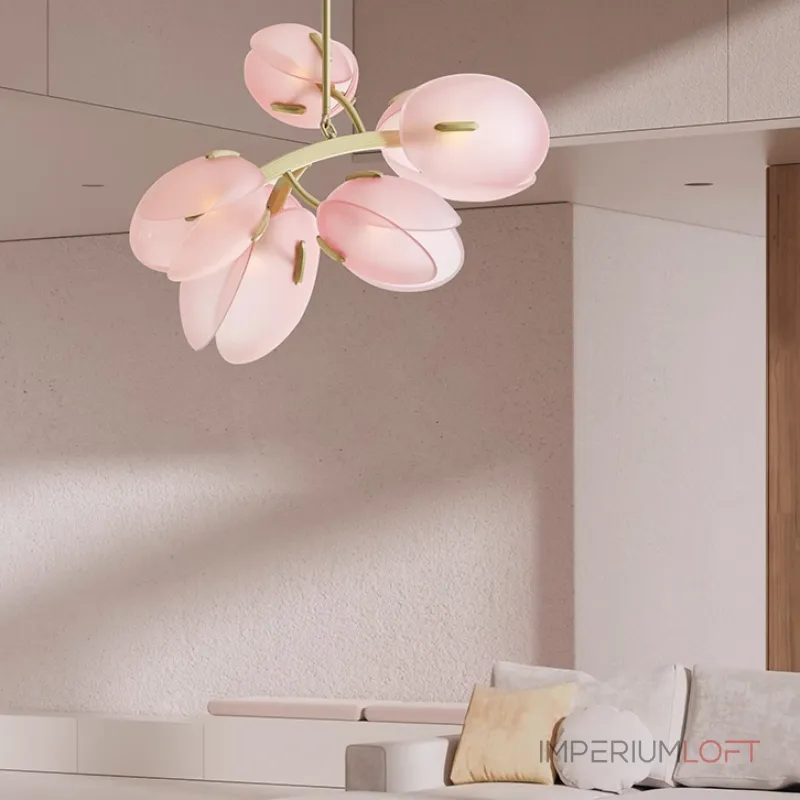 Реечный, рядный светильник LILLY L Pink от ImperiumLoft
