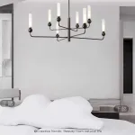 Люстра на штанге SENSEI D98 Brass