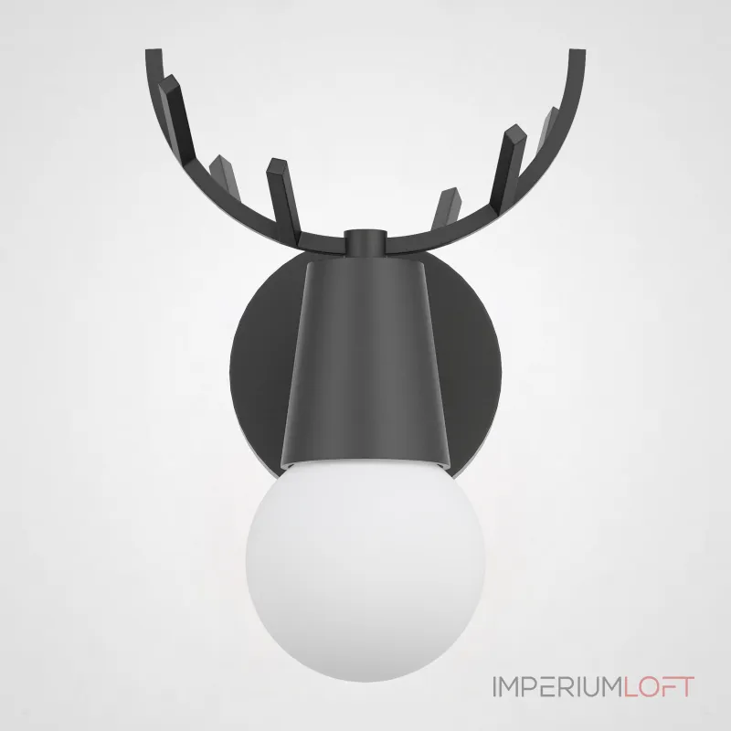 Бра с рожками DEER A Black от ImperiumLoft Бра с рожками DEER A Black от ImperiumLoft