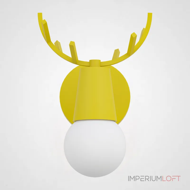 Бра с рожками DEER A Yellow от ImperiumLoft Бра с рожками DEER A Yellow от ImperiumLoft