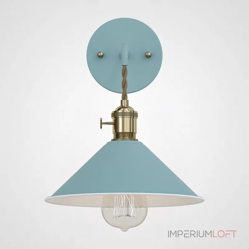 Бра с подвесным плафоном BRAID WALL Blue от ImperiumLoft