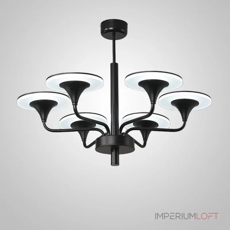 Люстра на штанге PILLAR L6 Black от ImperiumLoft Люстра на штанге PILLAR L6 Black от ImperiumLoft