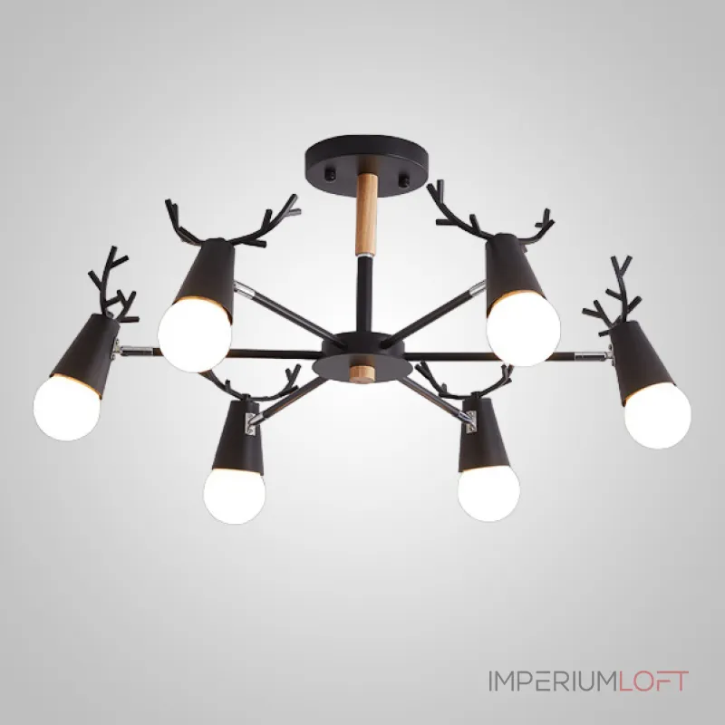 Люстра на штанге DEERCH D65 Black Люстра на штанге DEERCH D65 Black