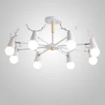 Люстра на штанге DEERCH D90 White