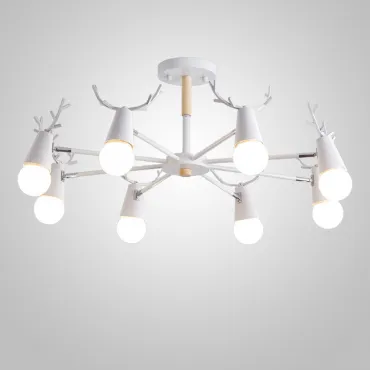 Люстра на штанге DEERCH D90 White
