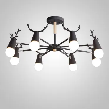 Люстра на штанге DEERCH D90 Black