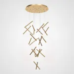 Подвесная люстра Dutti D0068 LED Chandelier Modern 28 Gold