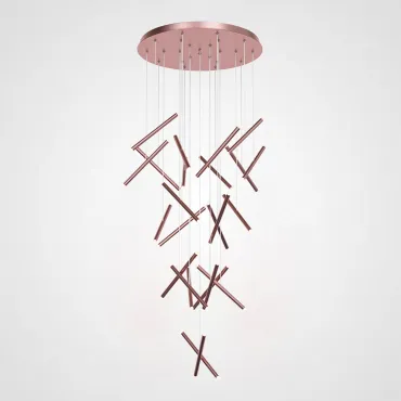 Подвесная люстра Dutti D0068 LED Chandelier Modern 28 Rose Gold