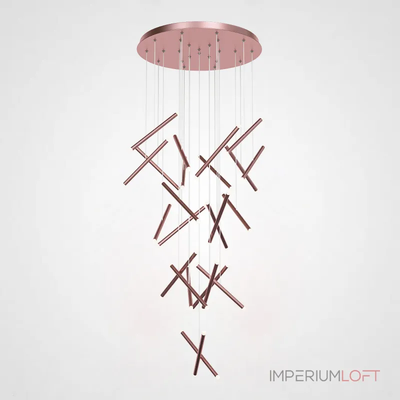 Подвесная люстра Dutti D0068 LED Chandelier Modern 28 Rose Gold Подвесная люстра Dutti D0068 LED Chandelier Modern 28 Rose Gold