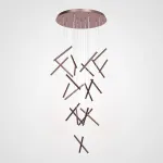 Подвесная люстра Dutti D0068 LED Chandelier Modern 28 Copper