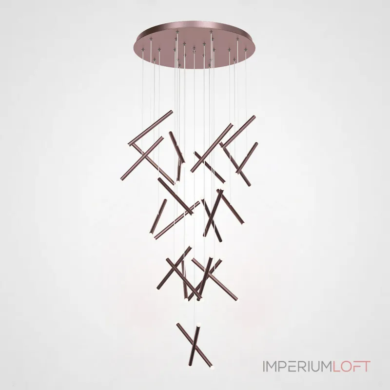 Подвесная люстра Dutti D0068 LED Chandelier Modern 28 Copper Подвесная люстра Dutti D0068 LED Chandelier Modern 28 Copper
