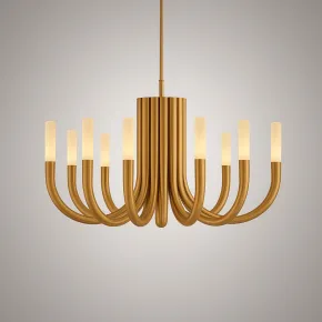 Люстра на штанге LAURA D100 Brass