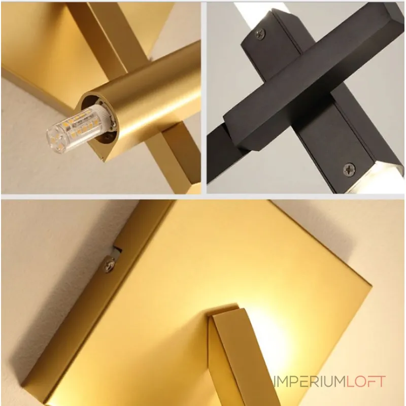 Настенный светильник Агнес Sconce 4 Графит от ImperiumLoft Настенный светильник Агнес Sconce 4 Графит от ImperiumLoft