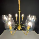 Подвесная дизайнерская люстра Viola 8 Синий от ImperiumLoft