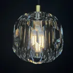 Подвесной светильник Boule De Cristal Single Rod Pendant Brass от ImperiumLoft