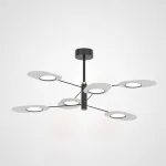 Люстра на штанге INGEL D90 6 lamps Black/White от ImperiumLoft
