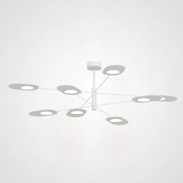 Люстра на штанге INGEL D120 8 lamps White