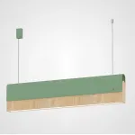 РЕЕЧНЫЙ ПОДВЕСНОЙ СВЕТИЛЬНИК BOOK 3 L90 Green от ImperiumLoft