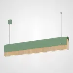 РЕЕЧНЫЙ ПОДВЕСНОЙ СВЕТИЛЬНИК BOOK 3 L120 Green от ImperiumLoft