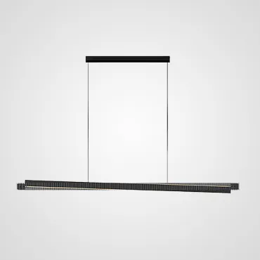 Реечный, рядный светильник CHIFFA SKEW L140 BLACK