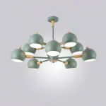 Люстра на штанге SVEN 10 lamps Green от ImperiumLoft