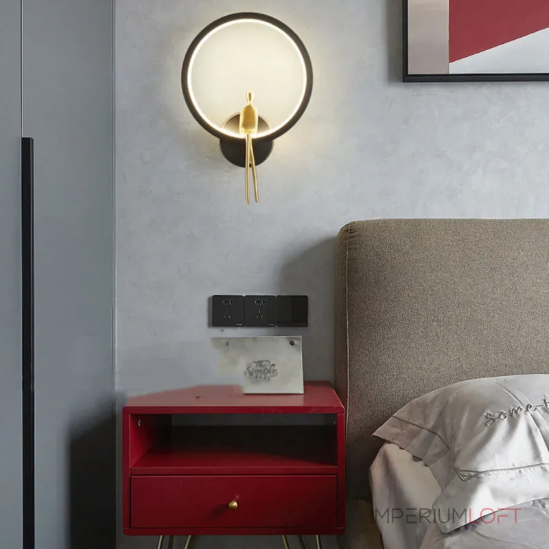 Настенный светильник REMUS WALL Black от ImperiumLoft