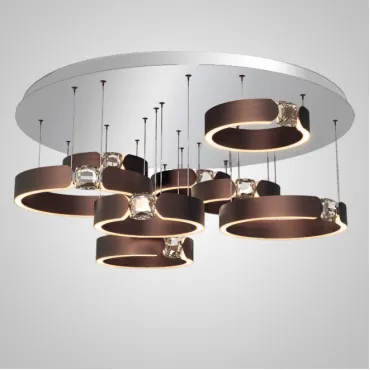 Потолочная люстра SELLIF CHROME L8 Brown