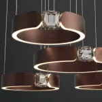 Потолочная люстра SELLIF CHROME L5 Brass