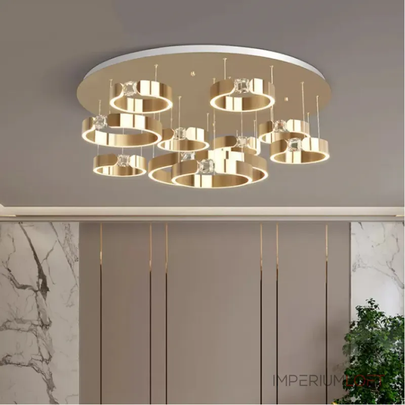 Потолочная люстра SELLIF CHROME L5 Brass