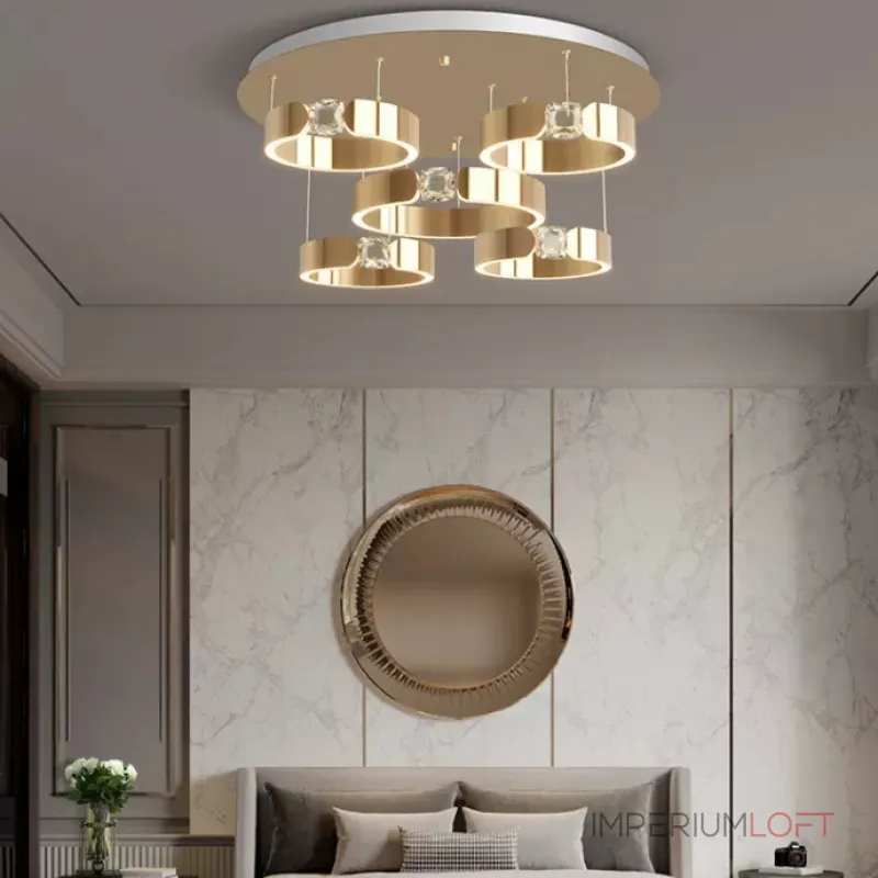 Потолочная люстра SELLIF CHROME L5 Brass