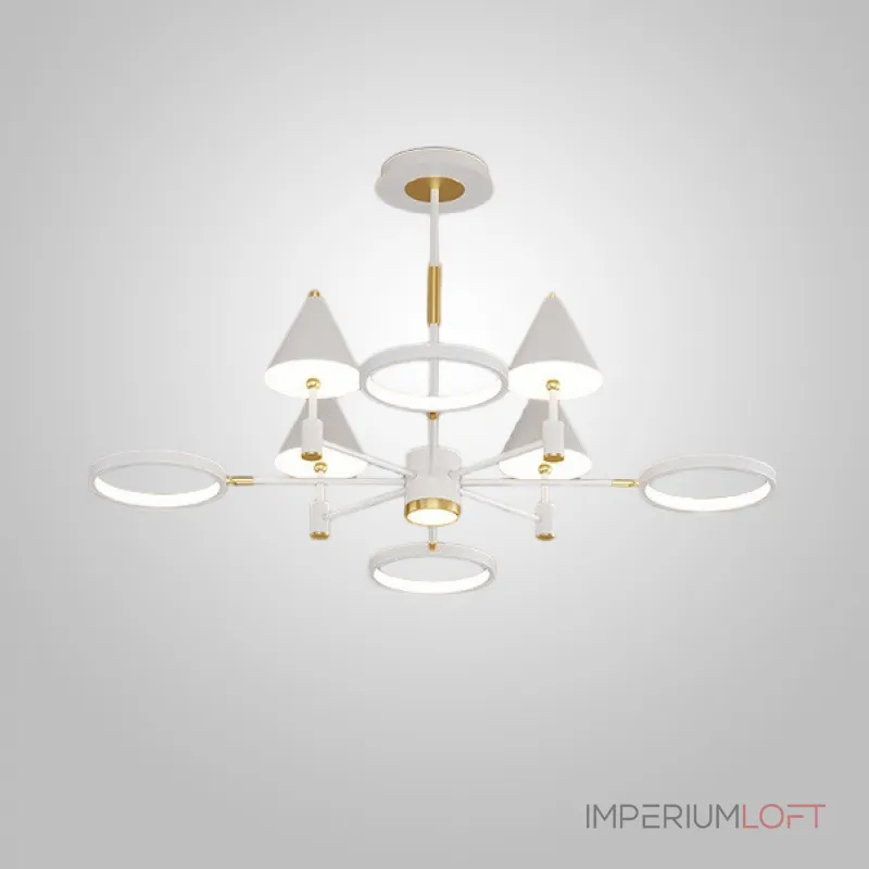 Люстра на штанге GISBERT D100 White Люстра на штанге GISBERT D100 White