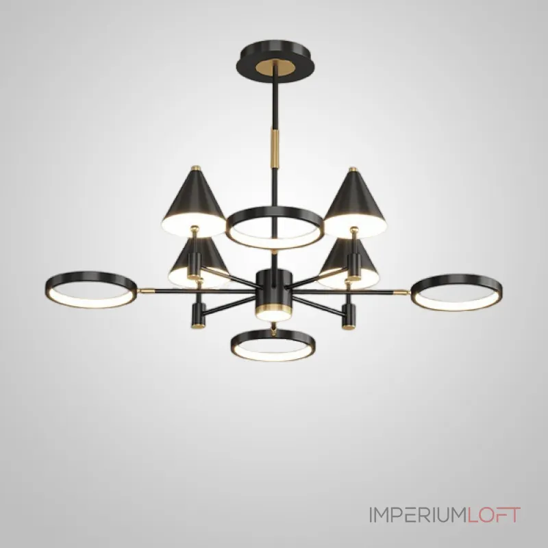 Люстра на штанге GISBERT D100 Black Люстра на штанге GISBERT D100 Black