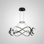 Подвесная люстра FORLI BW D60 Black от ImperiumLoft