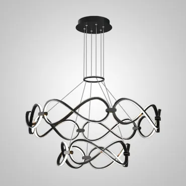 Подвесная люстра FORLI BW D60+80 Black Подвесная люстра FORLI BW D60+80 Black