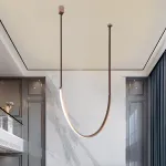 Подвесной светильник ASGEIR Brown L40