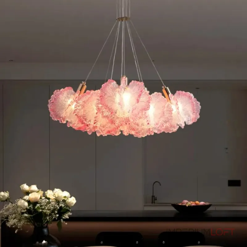 Люстра PETALS CH P7 Red