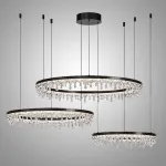 Кольцевые люстры и светильники ANDRUS P3 D60 D80 D100 мультикрепление