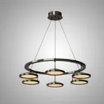 Кольцевые люстры и светильники HOLGE RING P6 Black