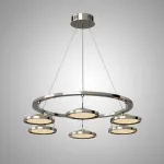 Кольцевые люстры и светильники HOLGE RING P6 Chrome