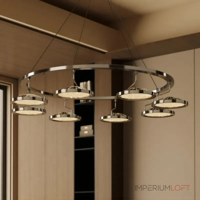 Кольцевые люстры и светильники HOLGE RING P8 Chrome