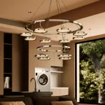 Кольцевые люстры и светильники HOLGE RING P12 Chrome