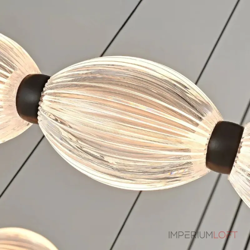 Кольцевые люстры и светильники CARA ELLIPSE RING P1 D68 Black от ImperiumLoft