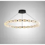 Кольцевые люстры и светильники CARA ELLIPSE RING P1 D48 Black от ImperiumLoft